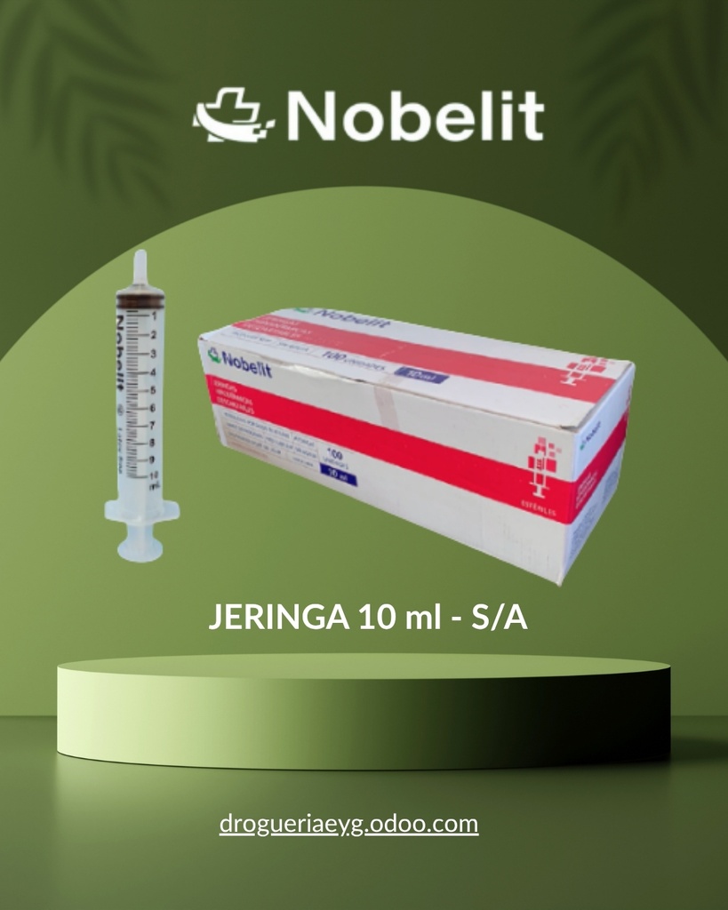 JERINGA 10 ml - S/A - NOBELIT