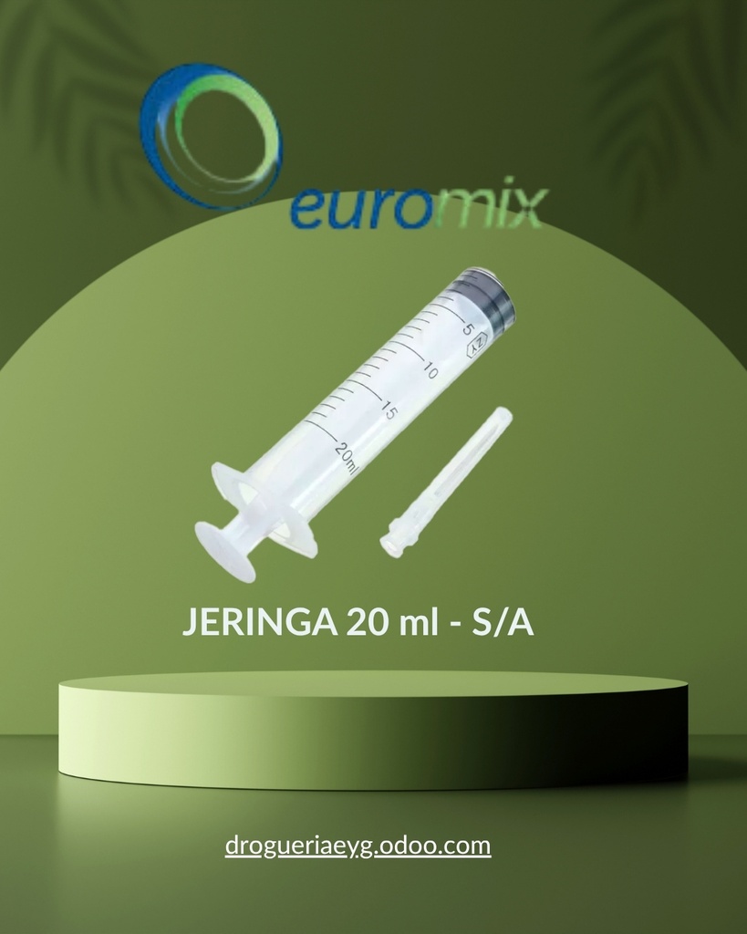 JERINGA 20 ml - S/A - EUROMIX