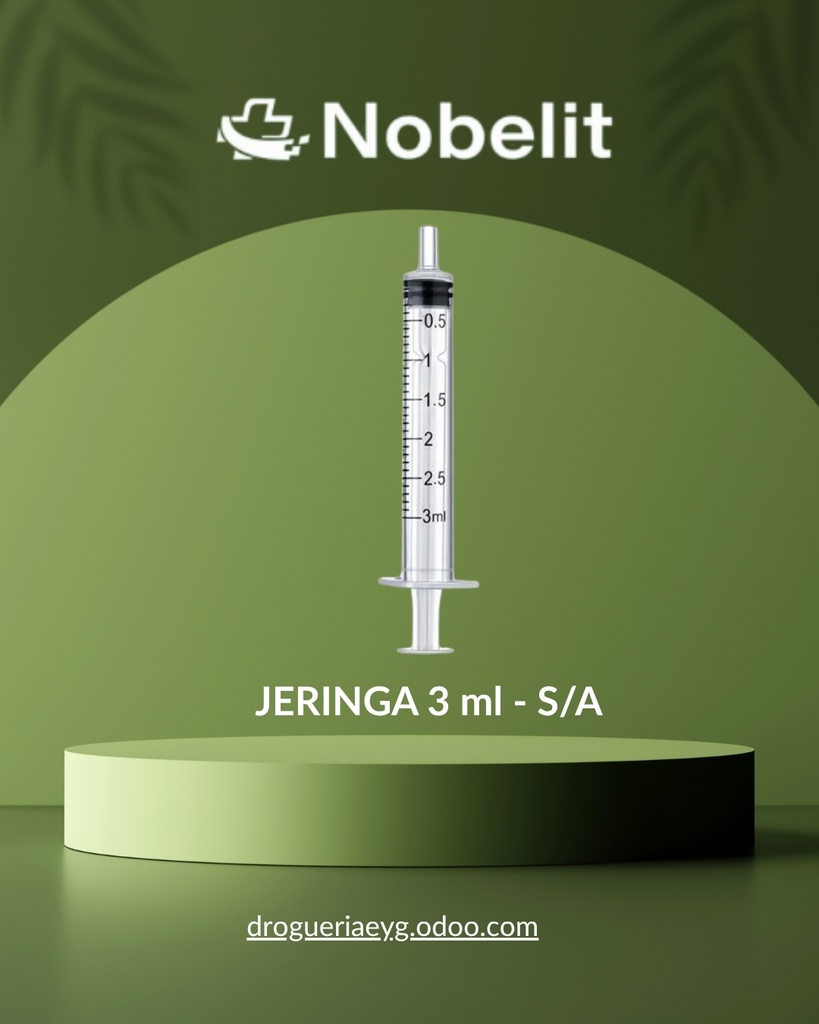 JERINGA 3 ml - S/A - NOBELIT
