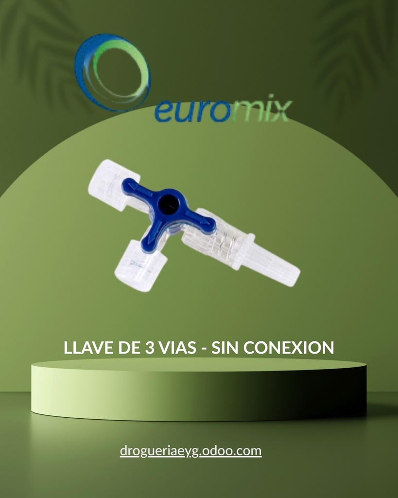 LLAVE DE 3 VIAS - SIN CONEXION - EUROMIX 