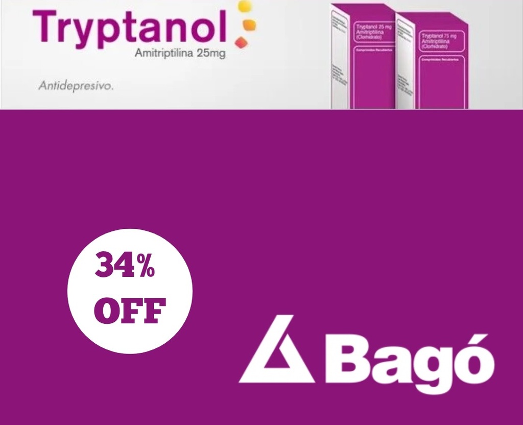 TRYPTANOL 25 - 25 mg comp.x 100 - Bagó