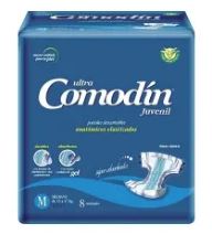 PAÑAL ANATOMICO "M" x 8 U - COMODIN
