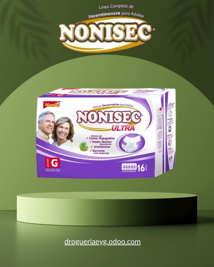 PAÑAL ANATOMICO ULTRA "G" x 16 - NONISEC