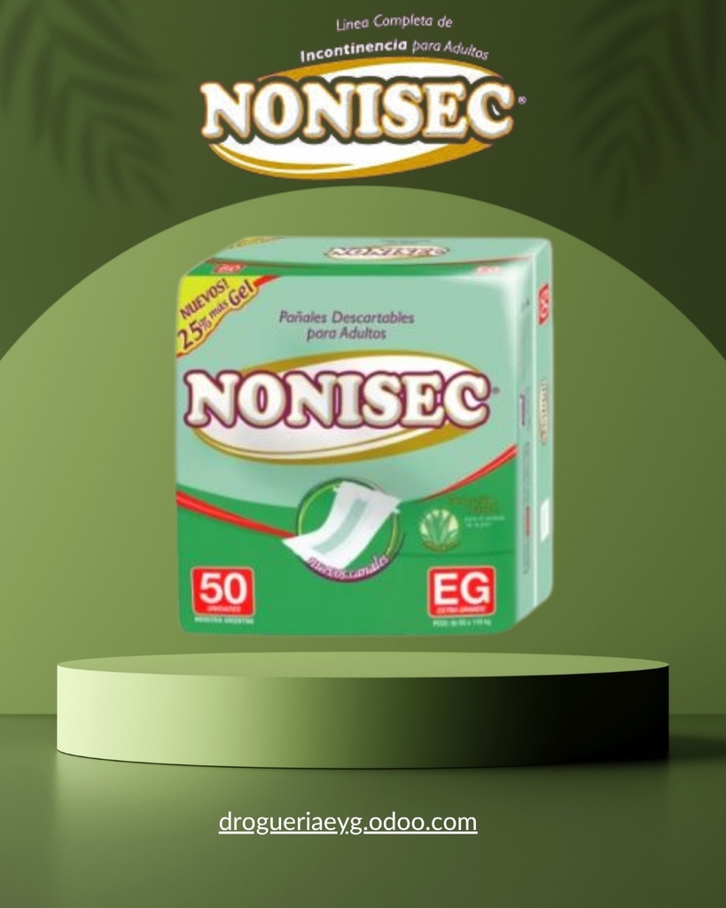 PAÑAL C-GEL RECTO "EG" x 50 - NONISEC