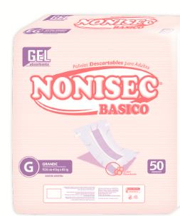 PAÑAL P/ADULTO "G" BASICO C-GEL x 50 - NONISEC
