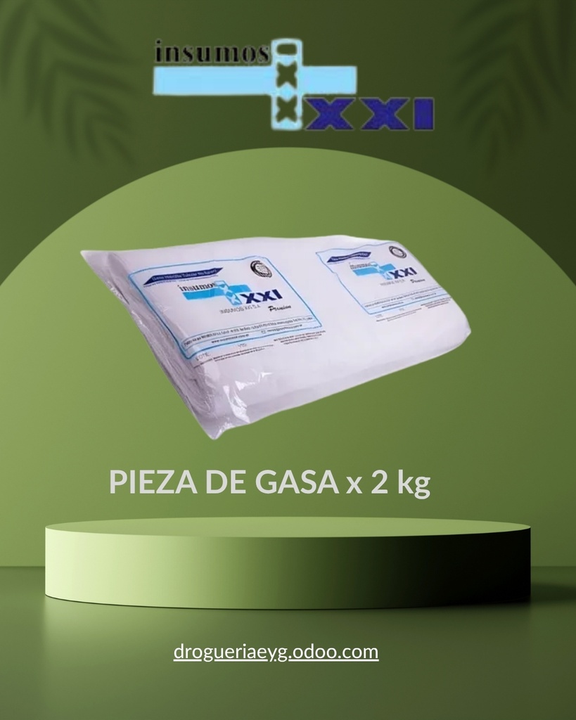 PIEZA DE GASA x 2 kg - INSUMOS XXI