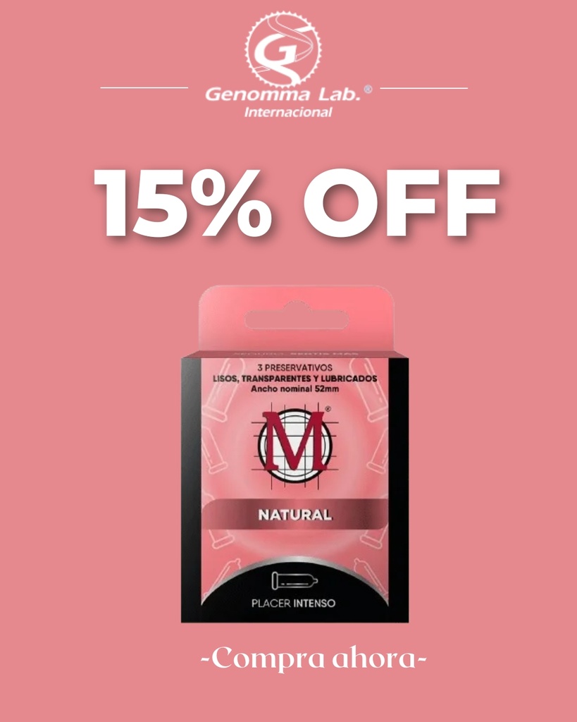 PRESERVATIVO NATURALES X 3 UNI - GENOMMA 