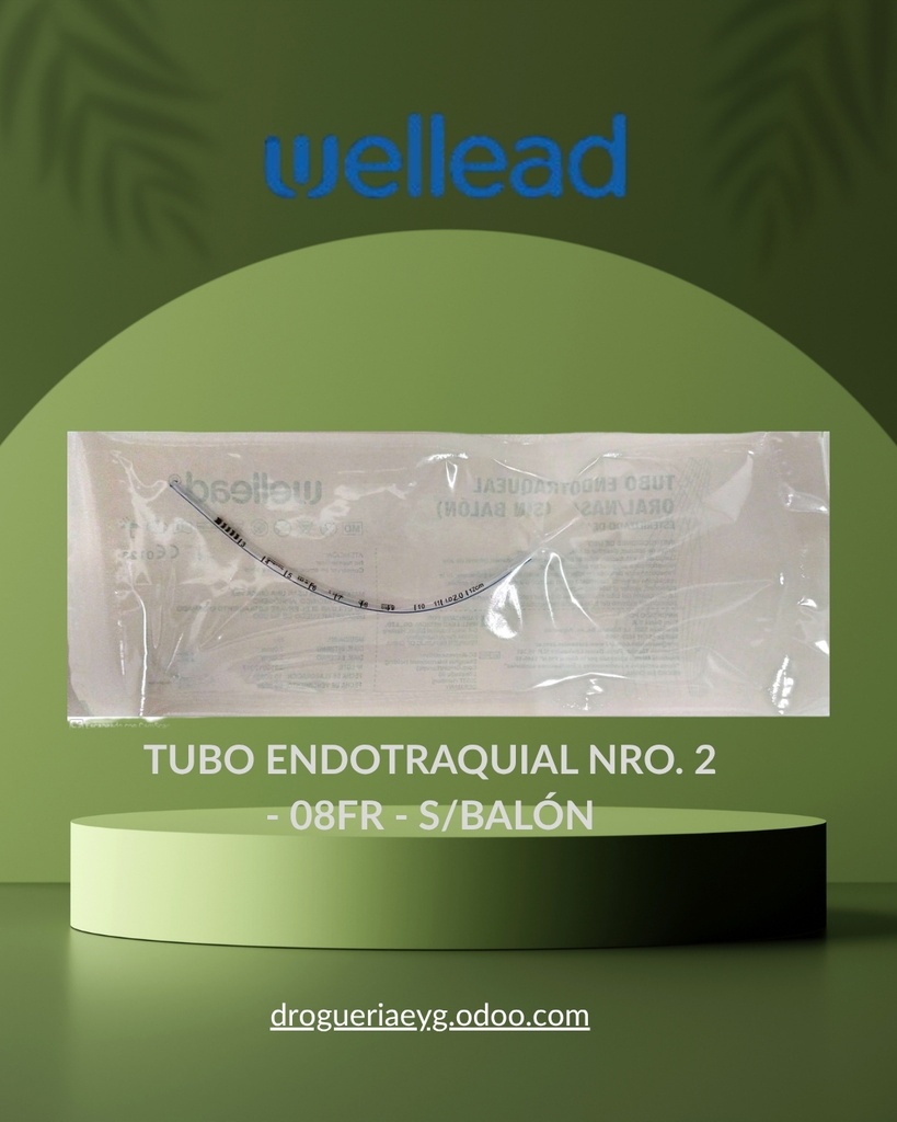 TUBO ENDOTRAQUIAL NRO. 2 - 08FR - S/BALÓN - WELL LEAD 