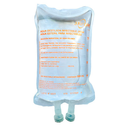 AGUA DESTILADA SACHET X 500ML.-JAYOR