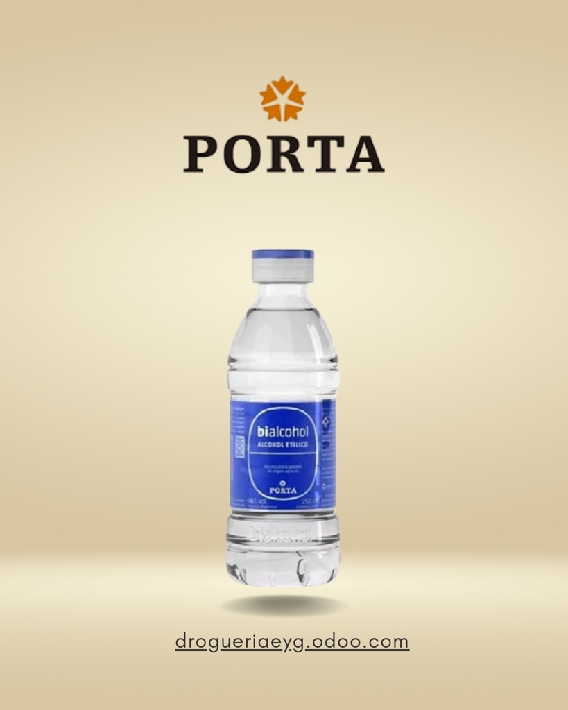 ALCOHOL MEDICINAL 96% 250 ML - PORTA HNOS