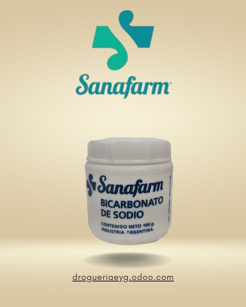 BICARBONATO DE SODIO X 100GR. - SANAFARM 