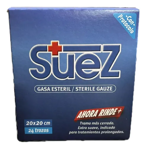GASA ESTERIL 20X20CM - NRO. 5 - SUEZ X 24 TROZOS
