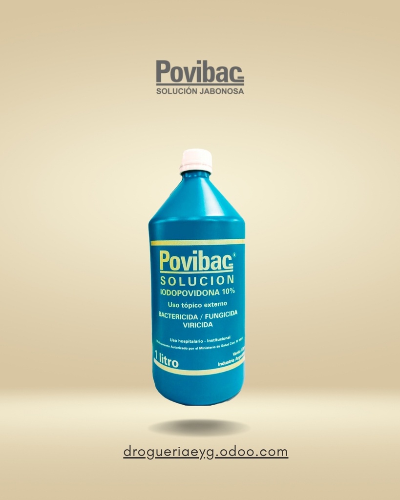 POVIBAC SOL. 10% BOTELLA DE 1L  - IODOPOVIDONA 10% 