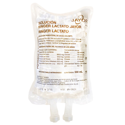 SOLUCION DE RINGER LACTATO X 500 ML JAYOR