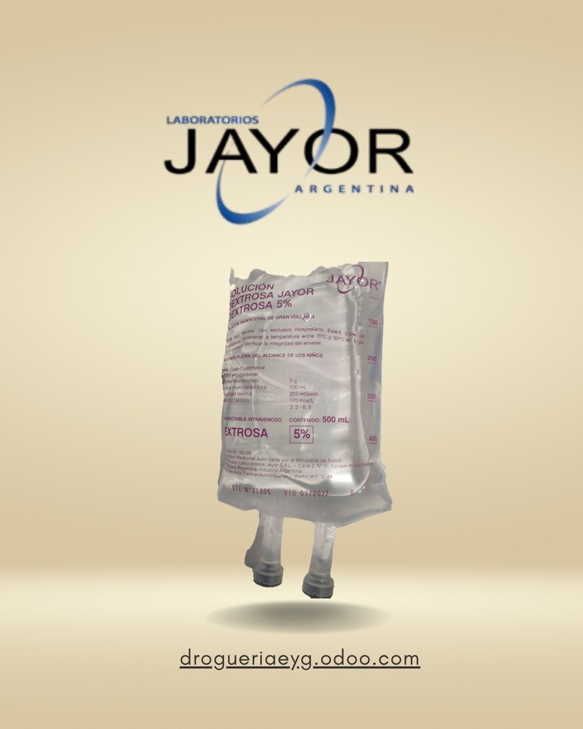 SOLUCION DEXTROSA AL 5% X 500 ML JAYOR