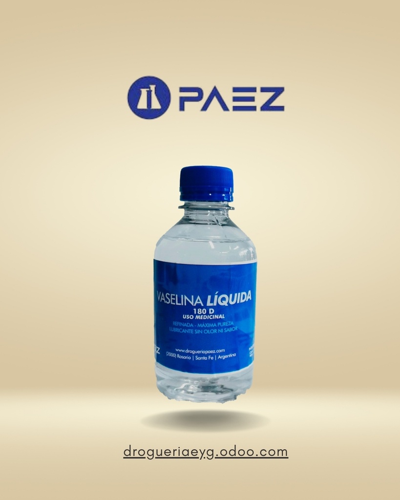 VASELINA LIQUIDA X 250 ML. - PAEZ 