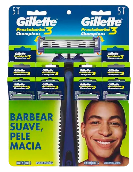 GILLETTE PRESTOBARBA 3 FILOS BLISTER x10