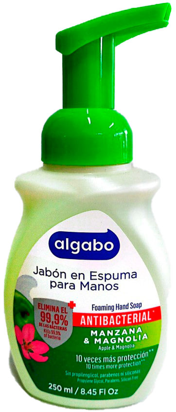 JABON ESPUMA DISPENSER ANTIBACTERIAL MAGNESIO MAGNOLIA 250ML (6040868)  - ALGABO