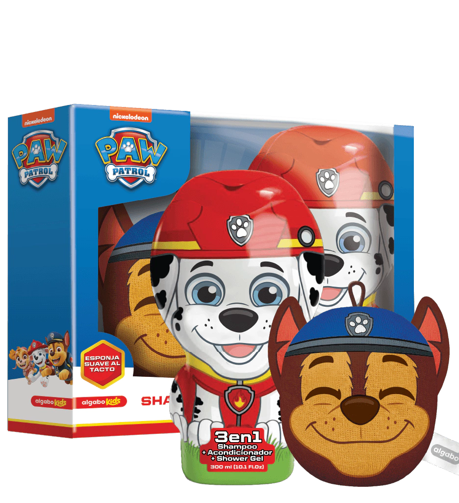 PAW PATROL SKYE SET SHAMPOO 3EN1 300ML + ESPONJA (3040005) 