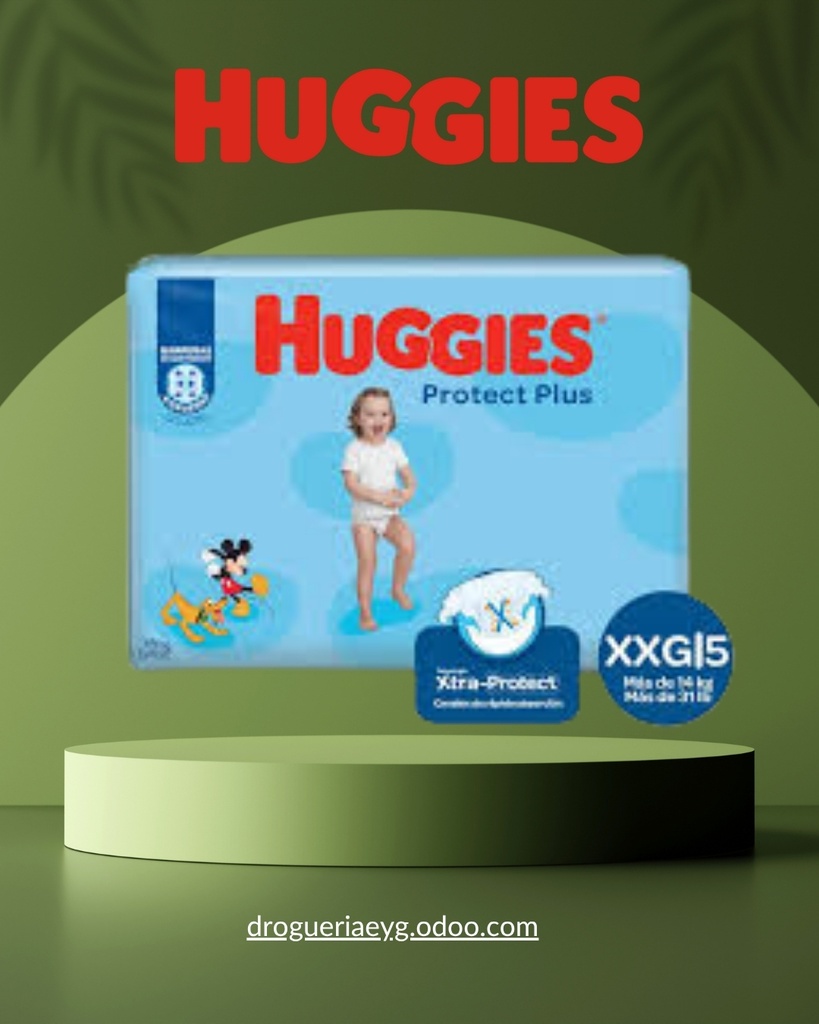 PAÑAL HUGGIES PROTECT PLUS "XXG" x 8 