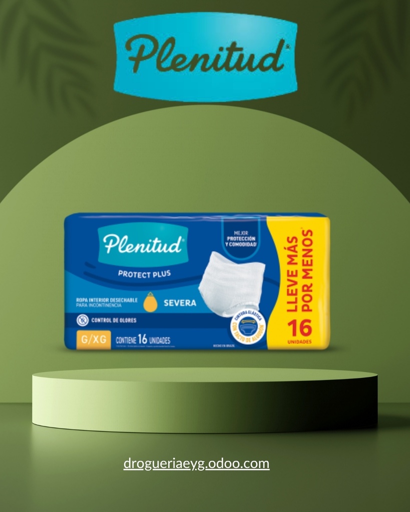 PAÑAL PLENITUD PROTECT PLUS UNISEX "G/XG" x 16 U