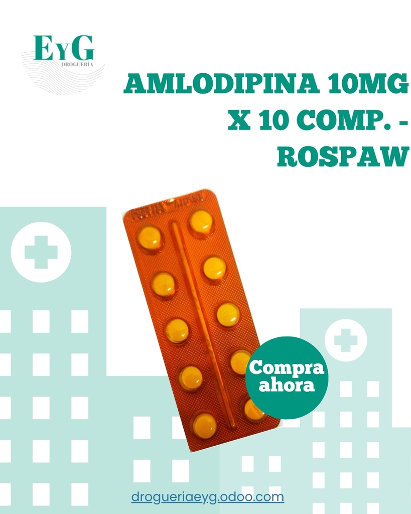 AMLODIPINA 10MG X 10 COMP. - ROSPAW 