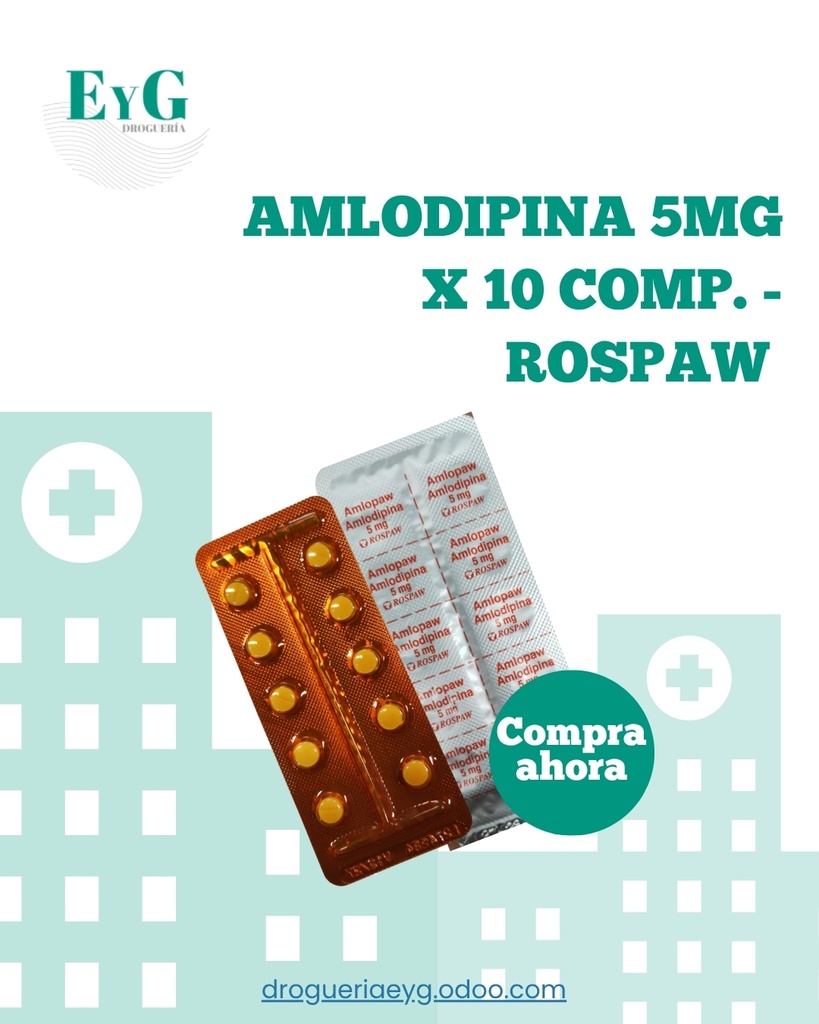 AMLODIPINA 5MG X 10 COMP. - ROSPAW 