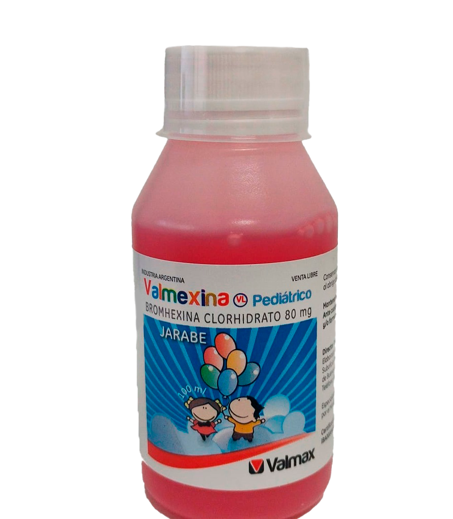 BROMHEXINA 80 MG SUSP. X 100ML. -PEDIATRICO - VALMAX 