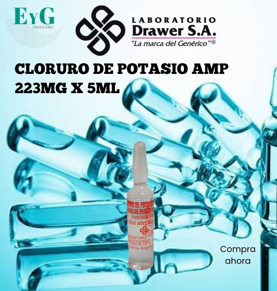 CLORURO DE POTASIO  AMP 223MG X 5ML - DRAWER 