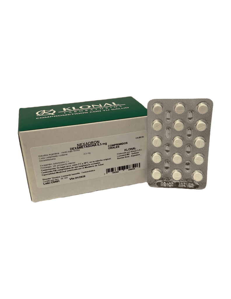DEXAMETASONA 0.5 MG X 15 COMP - KLONAL 