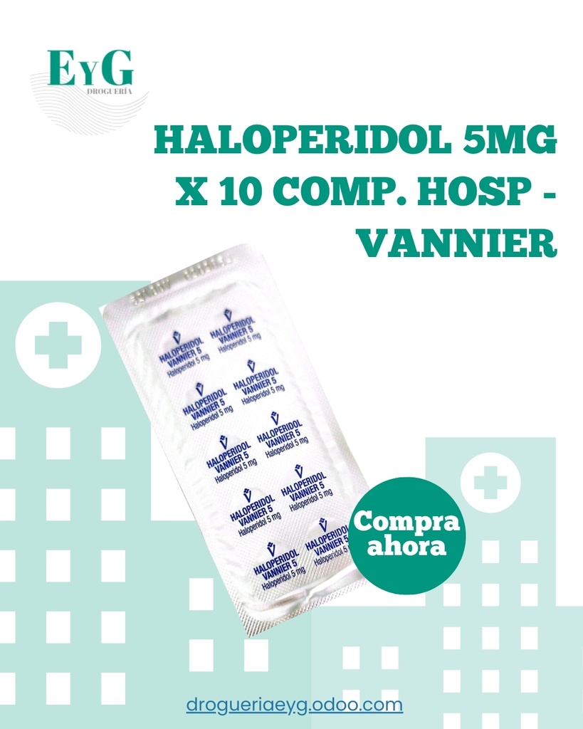HALOPERIDOL 5MG X 10 COMP. HOSP - VANNIER 