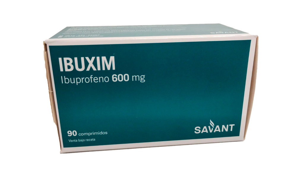 IBUPROFENO 600MG X 10 COMP. - IBUXIM  SAVANT  CAJA X 9 TIRAS 