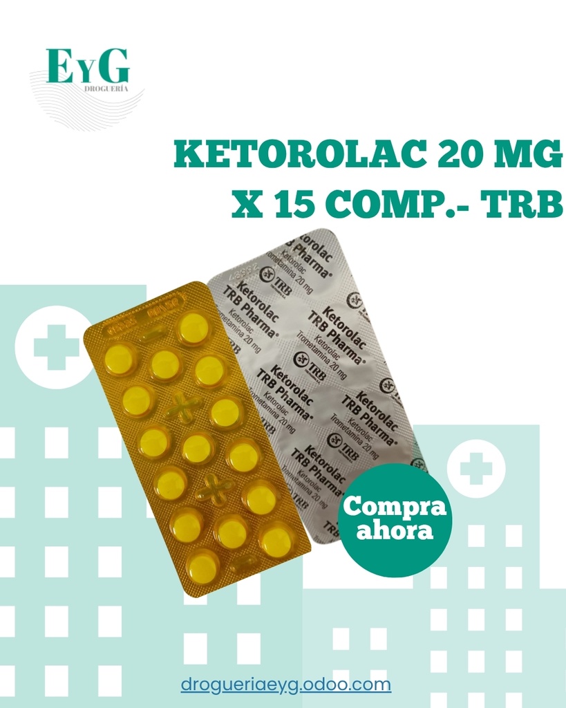 KETOROLAC 20 MG X 15 COMP.- TRB