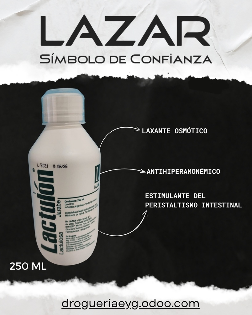 LACTULON JBE. X 250 ML SIN ESTUCHE - LAZAR HOSP
