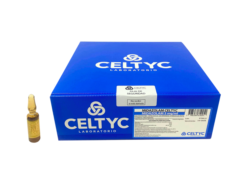 MIDAZOLAM 15 MG X 3 ML - CELTYC
