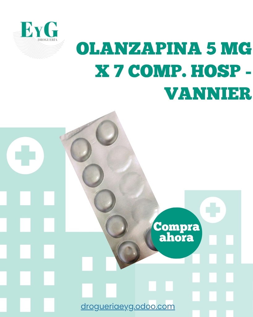 OLANZAPINA 5 MG X 7 COMP. HOSP - VANNIER 