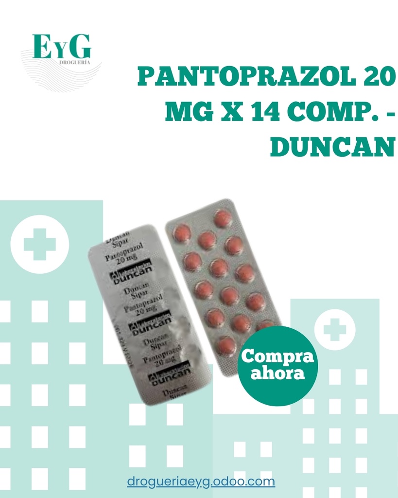 PANTOPRAZOL 20 MG X 14 COMP. - DUNCAN