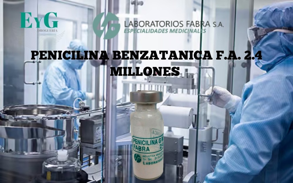 PENICILINA BENZATANICA F.A. 2.4 MILLONES - FABRA 