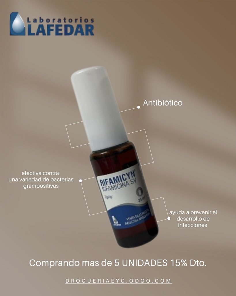 RIFAMICINA SPRAY X 30ML -  LAFEDAR 