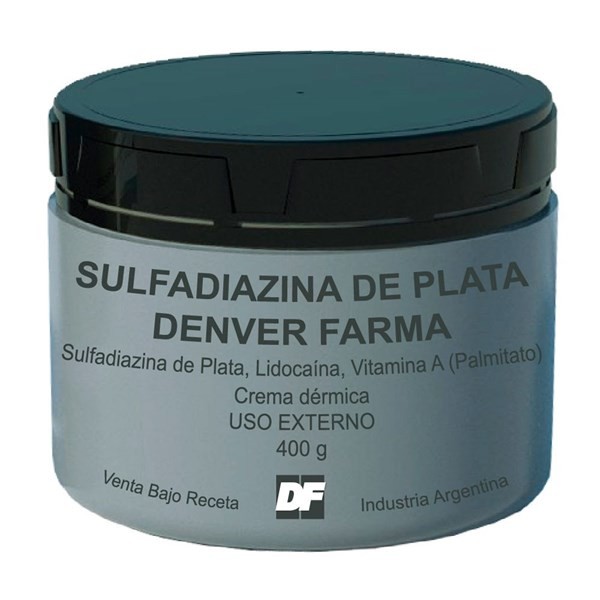SULFADIAZINA DE PLATA CREMA POTE X 400 G - DENVER FARMA 