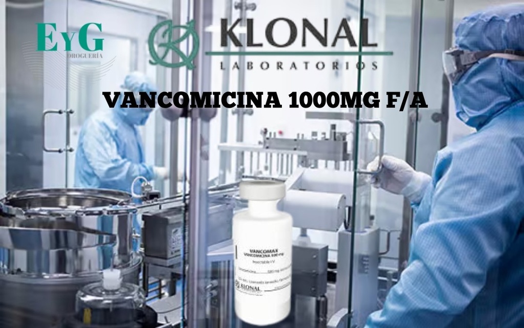 VANCOMICINA 1000MG F/A - KLONAL