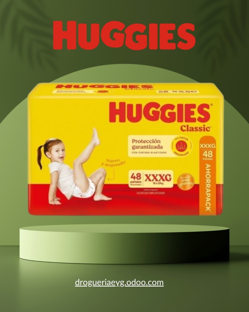PAÑAL AHORRA PACK CLASSIC "XXXG" x 48 - HUGGIES