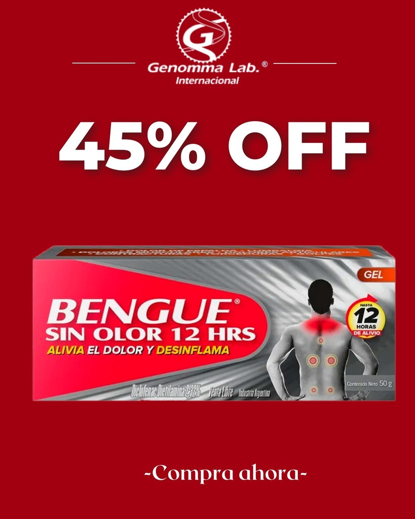 BENGUE SIN OLOR 12 HS - pomo x 50 g - Genomma Lab.