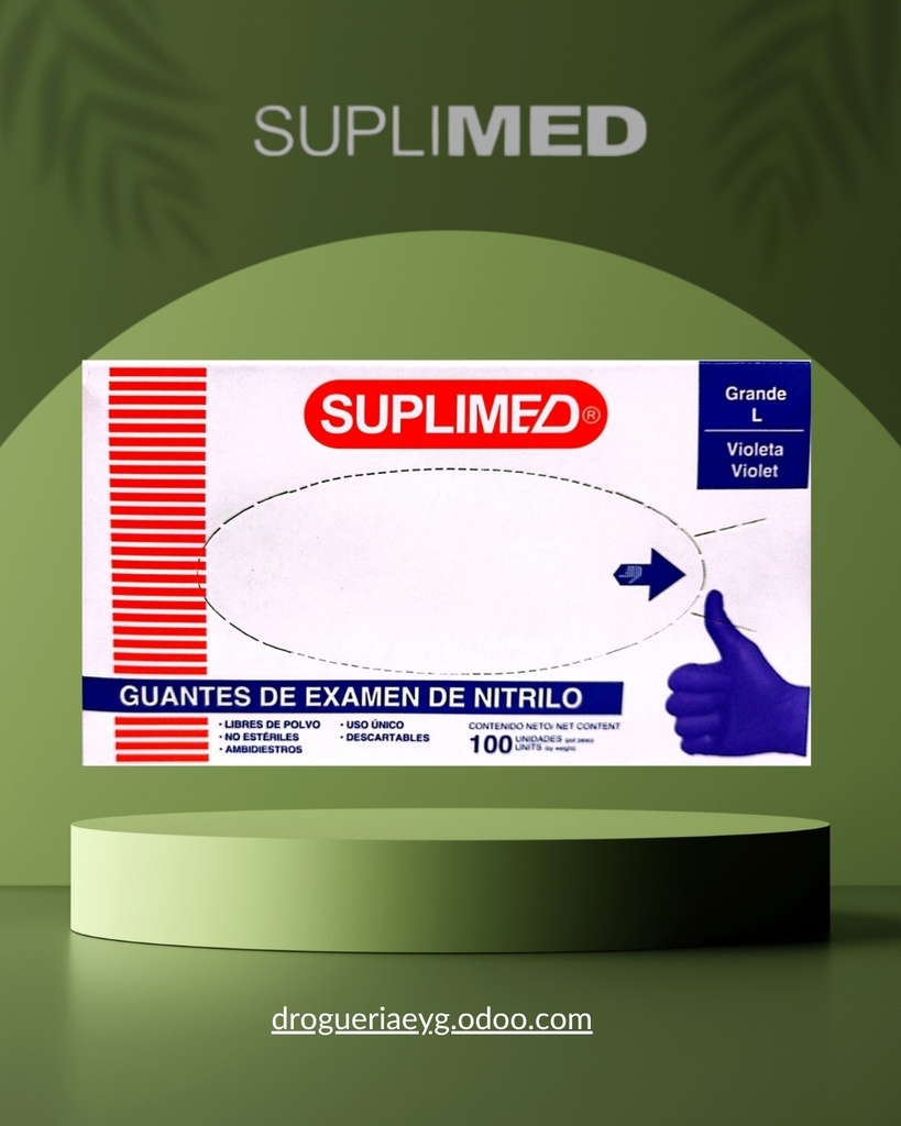 GUANTES DE NITRILO - "VIOLETA" L - SUPLIMED