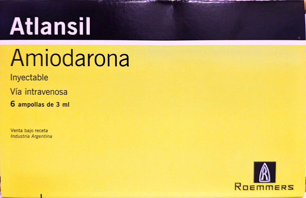 ATLANSIL AMIODARONA X 6 AMP. ROEMMERS T/A