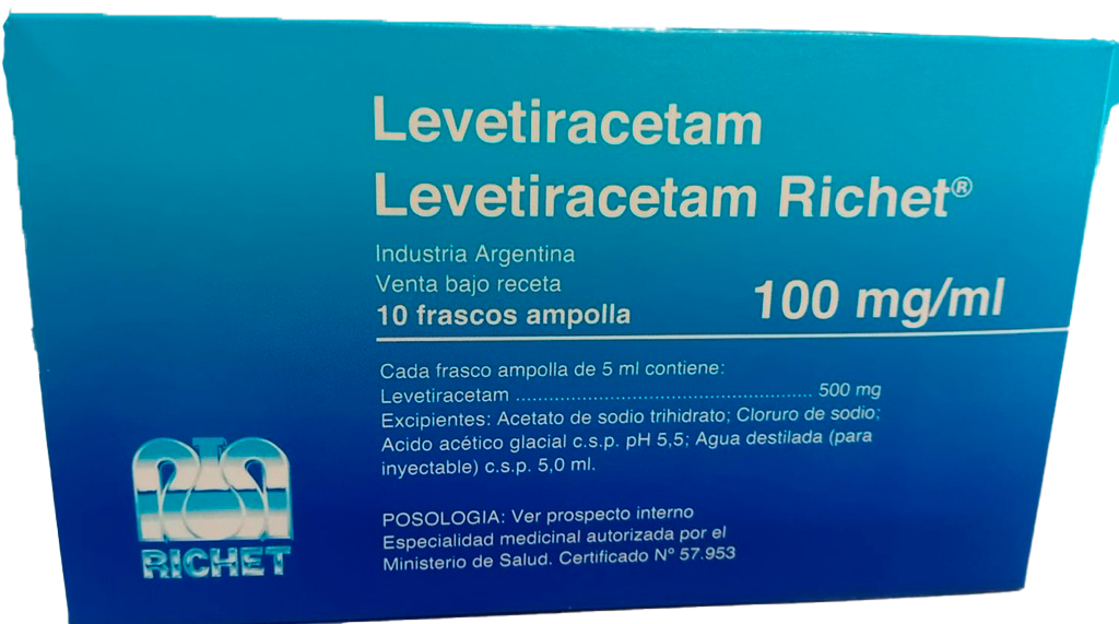 LEVETIRACETAM RICHET - 100 mg/ml f.a.x 10 - Richet T/A