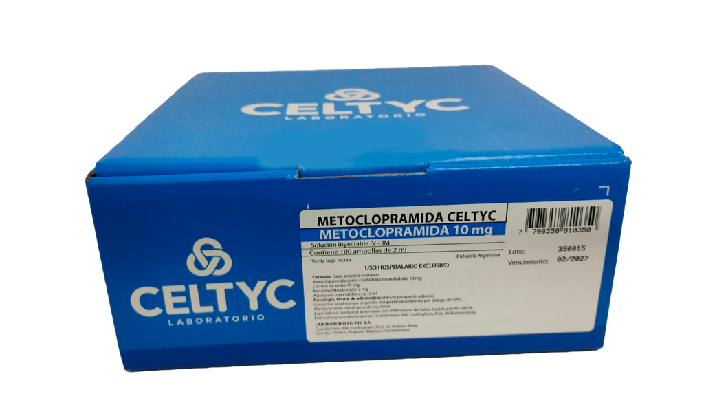 METOCLOPRAMIDA AMP 10 mg - CELTYC