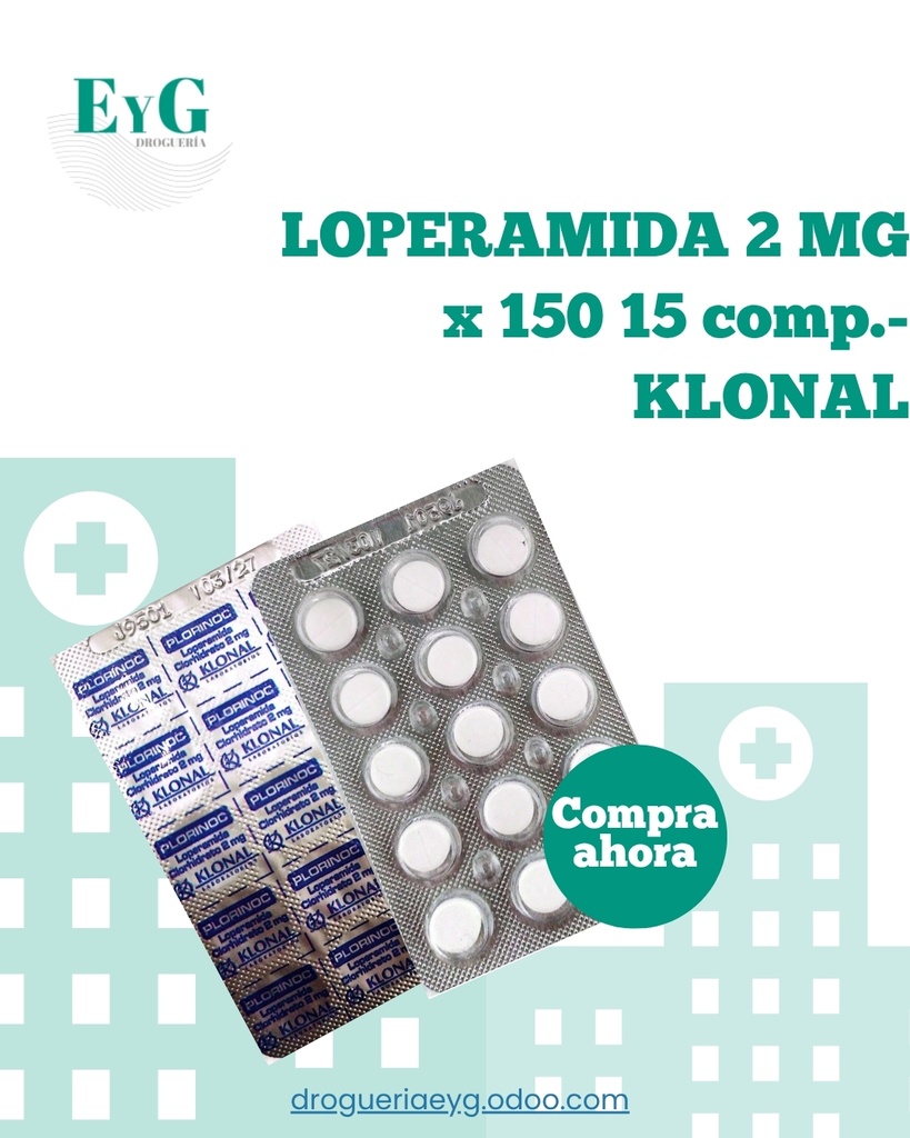 LOPERAMIDA 2 MG x 15 comp.- KLONAL