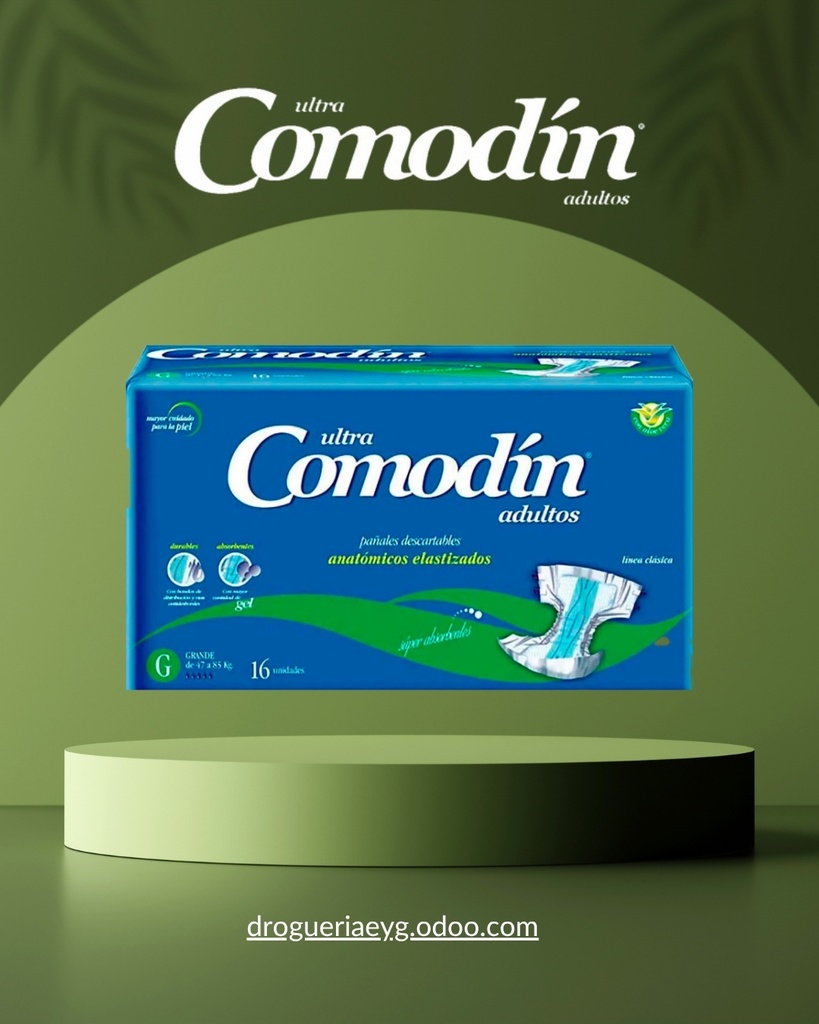 PAÑAL ANATOMICO "X-GDE" x 16  ADULTO - COMODIN