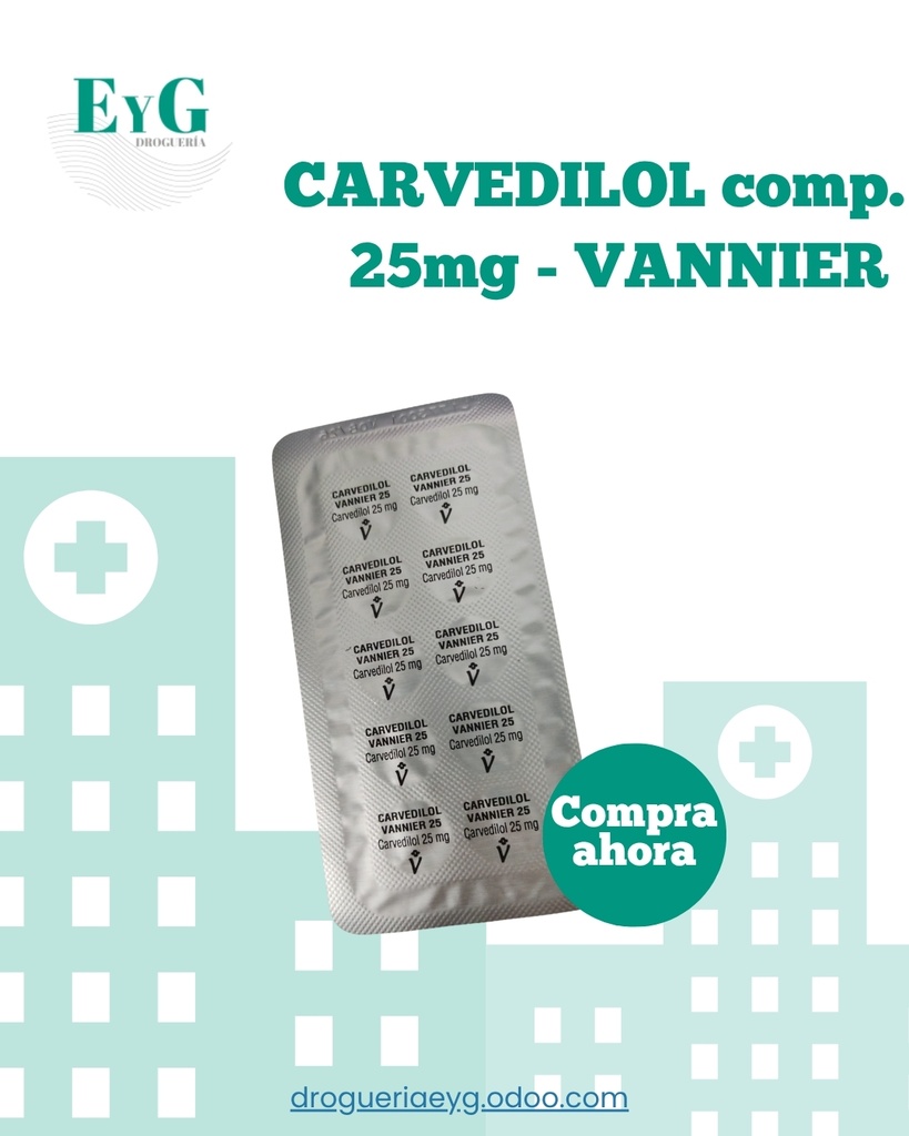 CARVEDILOL comp. 25mg - VANNIER 